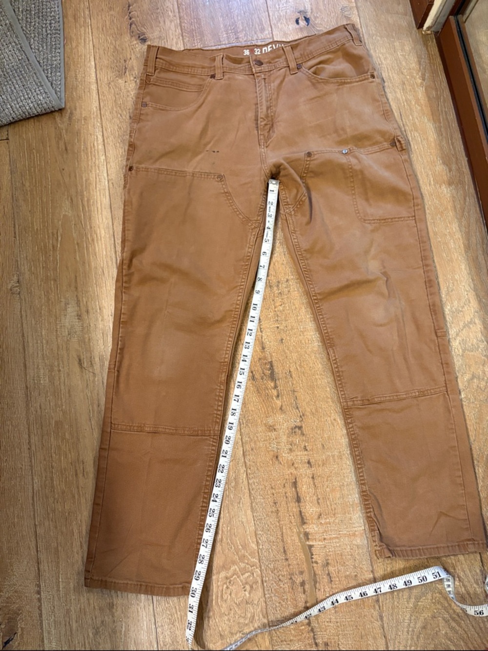 Devil Dog Men's Carpenter Utility Pants in Brown